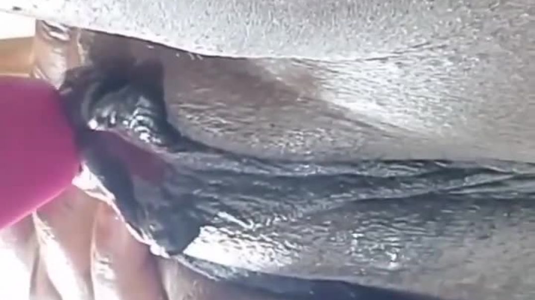 ⁣Dildo on clit
